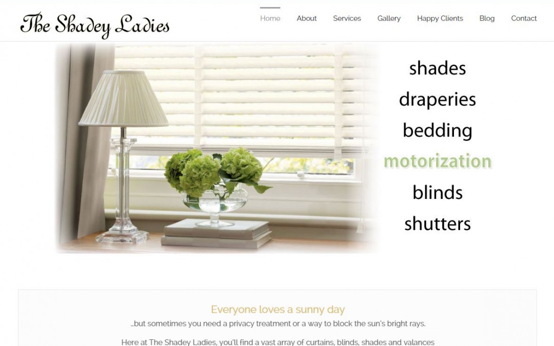 The Shadey Ladies Website Design